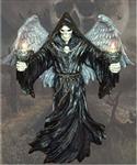 FSD30651 Shadow of Light Grim Reaper Candle Holder Wall Plaque